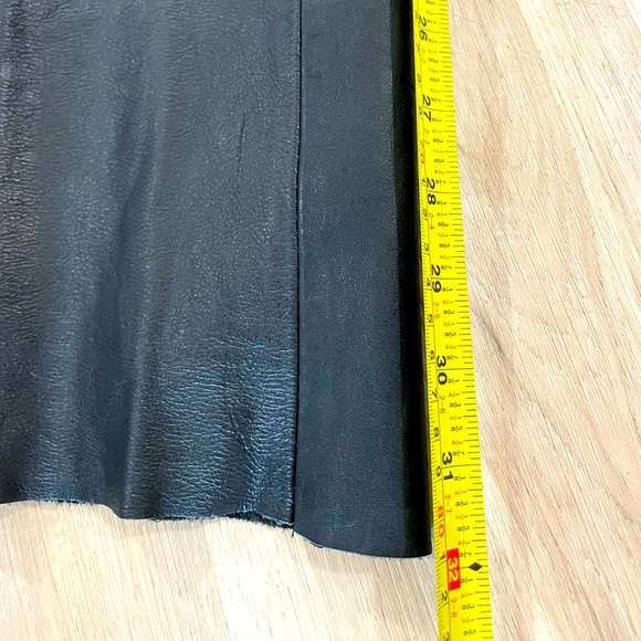 Casa Nova LEATHER Pants Size 28 (not hemmed) - Picture 8 of 10